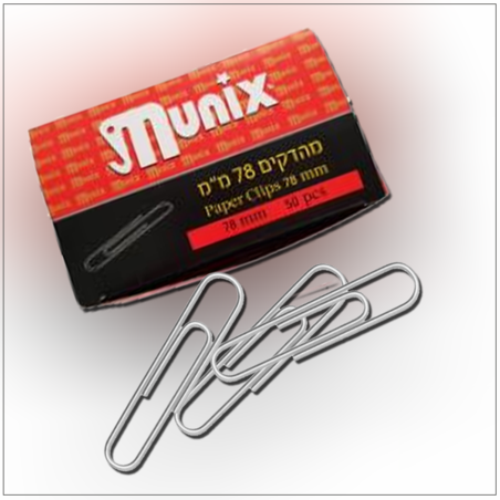 אטבי נייר מס' ג'מבו 78 מ'מ