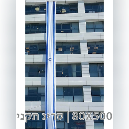 דגל לבניין 80X500 סריג תקני