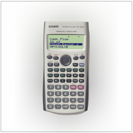 מחשבון פיננסי קסיו CASIO FC-100V