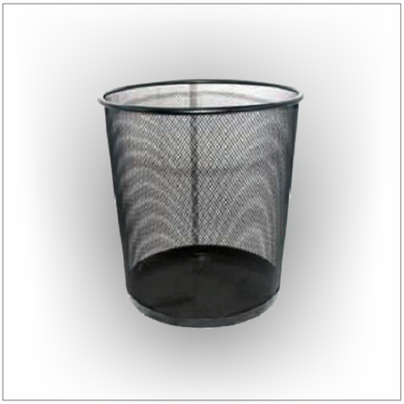 סל ניירות רשת מתכת שחור