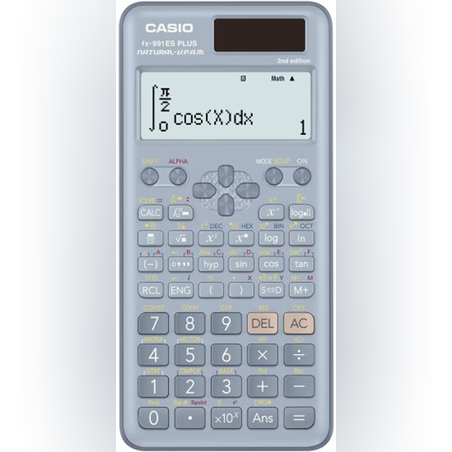מחשבון מדעי קסיו CASIO FX-991ES Plus צבע כחול - מהדורה שנייה דגם משופר