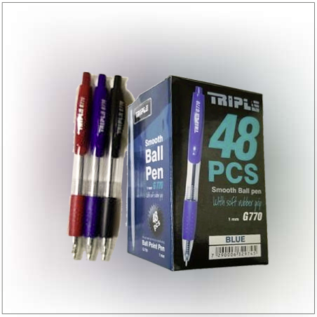 עט לחצן טריפל G770 מארז 48 יחידות