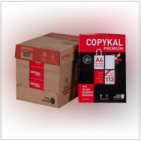 ארגז נייר צילום A4 פרימיום 80 גרם 1/5