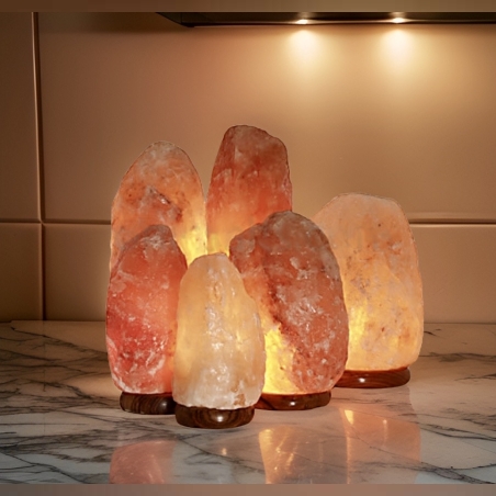 מנורת גביש מלח טבעי