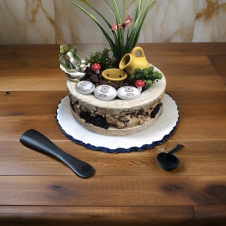 מזרקת אבני בזלת ארץ ישראל בכלי שברים גדול