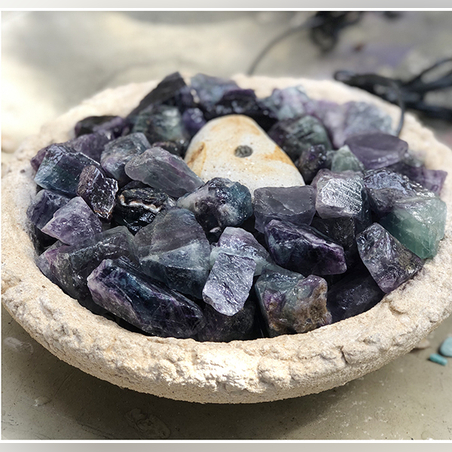 מזרקת פלואורייט גלם גדולה