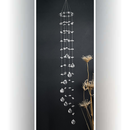 מובייל קריסטל 9 חוטים בשיבוץ משושי קריסטל