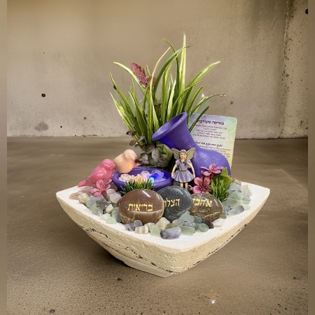 מזרקת קריסטל משולבת תאורה