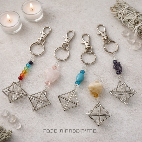 מחזיק מפתחות מרכבה במגוון צבעים