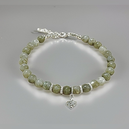 צמיד כסף מאבני קריסטל לברדורייט