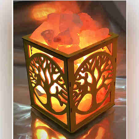 מנורת מלח לייזר עץ החיים