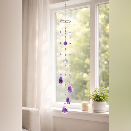 מובייל קריסטל אמטיסט גדול