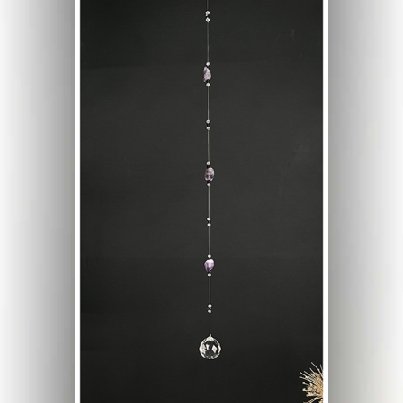 מובייל קריסטל 40 מ״מ אבן האמטיסט