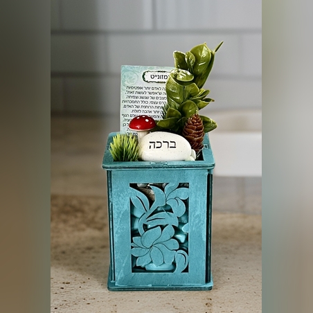 עציץ קריסטל בכלי לייזר קטן