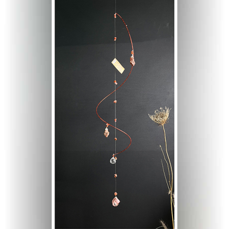 מובייל ספירלה אבן קריסטל קרנליאן