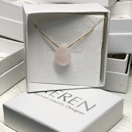 תליון אבן רוז קוורץ