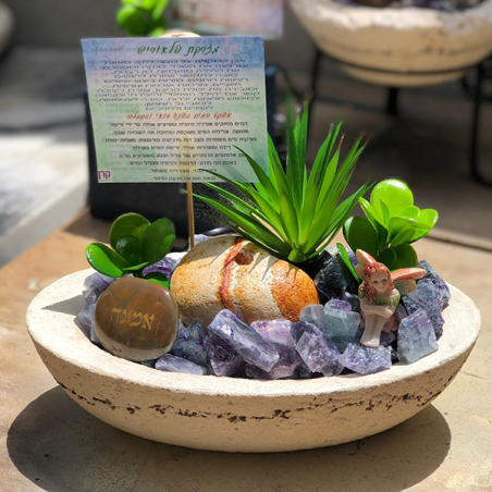 מזרקה אובלית סירה פלואורייט גלם