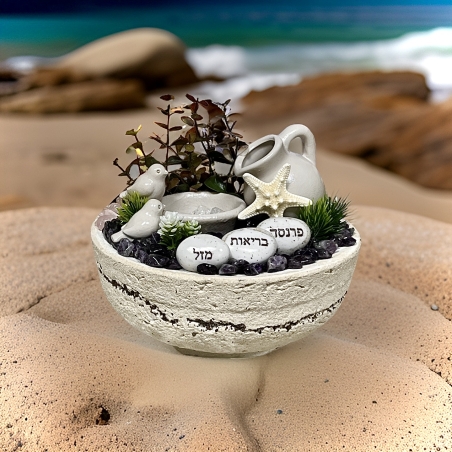 מזרקת קריסטל אמטיסט מעוצבת