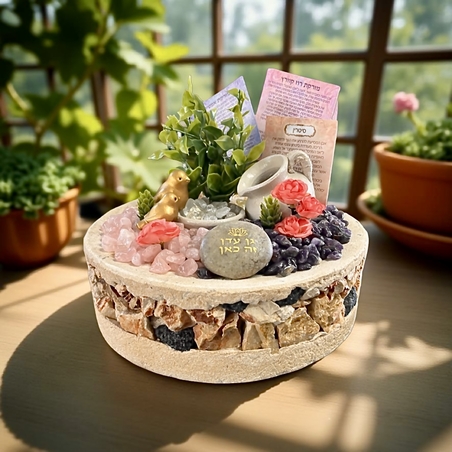 מזרקת דמוי שברים קריסטלים