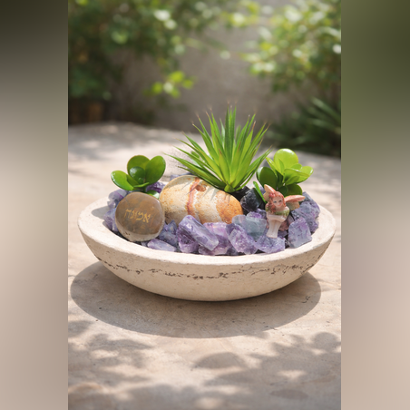 מזרקה אובלית סירה פלואורייט גלם