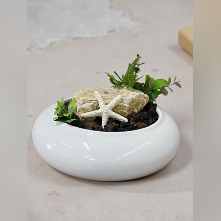 מזרקת קרמיקה מעוצבת אבני בזלת ארץ ישראל