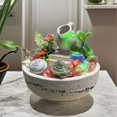 מזרקת קריסטל מדרגות שרי קוורץ