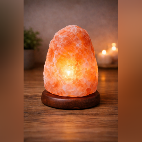 מנורת גביש מלח טבעי