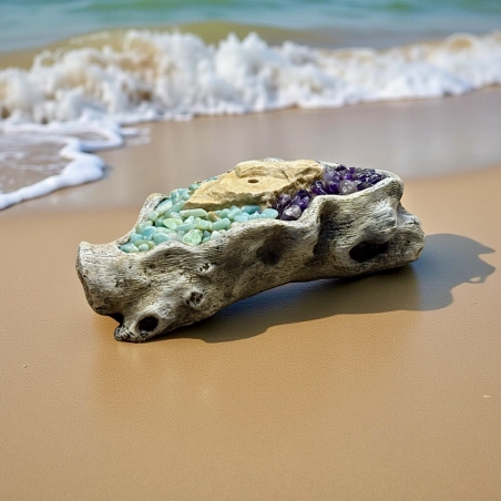 מזרקת שלווה – אמטיסט ואמזונייט