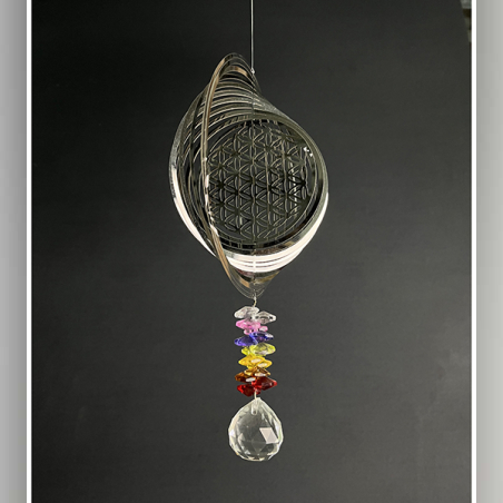 מובייל ספירלה זרע החיים 7 צ׳אקרות משושים