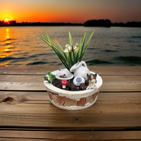 מזרקת בזלת בכלי שבריים בינוני