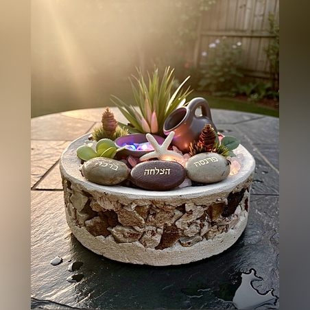 מזרקת דמוי שברים קריסטלים