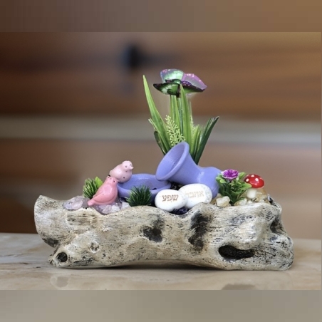 מזרקת דמוי גזע מעורבת סיטרין ורוז קוורץ