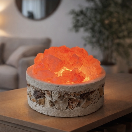 מנורת מלח הימלאיה דמוי שברים