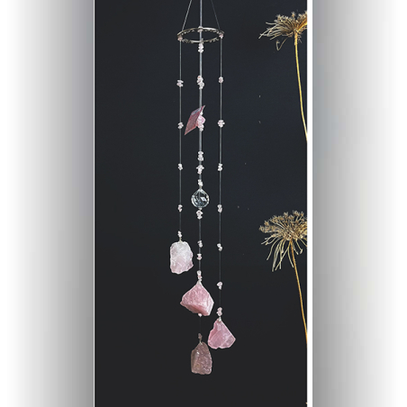 מובייל קריסטל רוז קוורץ גדול