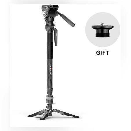 מונופוד+ ראש  COMAN CARBON M1V5