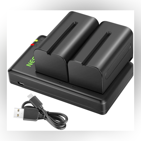 סט סוללות חלופיות של סוני NEEWER NP-F750 בנפח 5600mAh