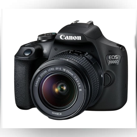 מצלמה Dslr (רפלקס) קנון Canon Eos 2000d + 18-55 Dc - קיט