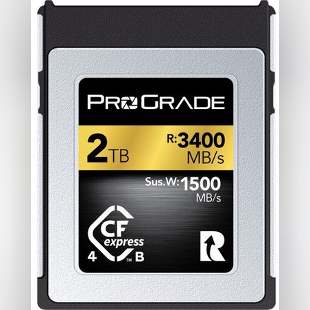 כרטיס זיכרון ProGrade 2TB CFexpress 4.0 Gold כרטיס זיכרון ProGrade 2TB CFexpress 4.0 Type B Gold