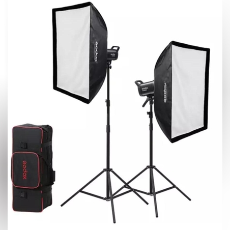 ערכת התאורה Godox SL60IIBi Bi-Color LED 2-Light Kit
