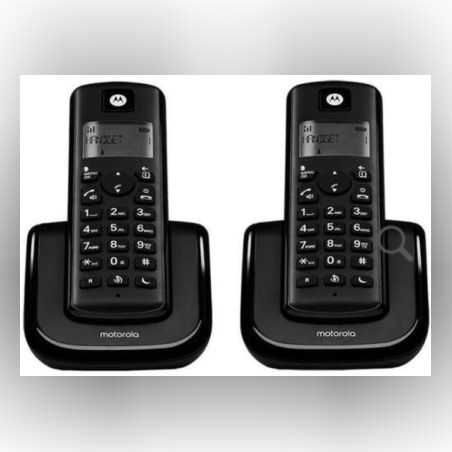 טלפון אלחוטי זוגי Motorola T202 מוטורולה - שחור