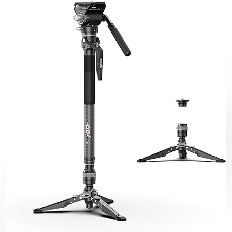 מונופוד עם ראש COMAN M1S+V5 CARBON