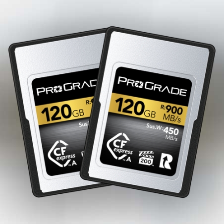 זוג כרטיסי זיכרון ProGrade 120GB CFexpress Type A Gold
