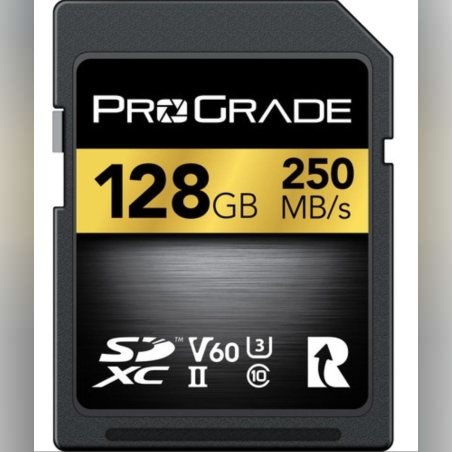 כרטיס זיכרון ProGrade 128GB SDXC UHS-II V60 Gold