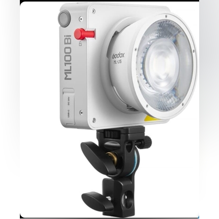 Godox ML100Bi K2 תאורת לד Bi-color קומפקטית 120W + מתאם V-Mount