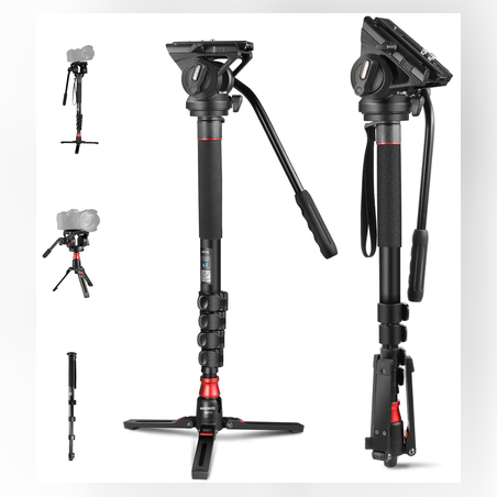 מונופוד+ראש  מיקצועי GM76 NEEWER