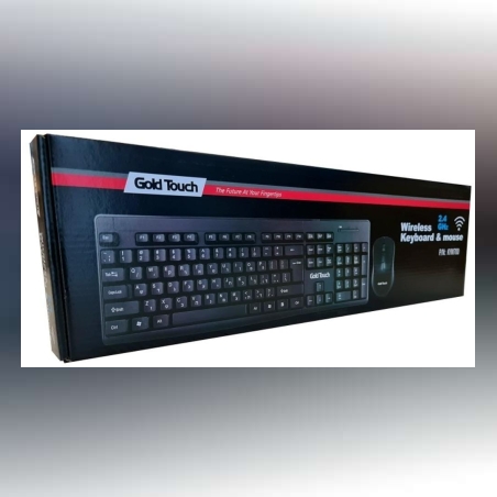 סט מקלדת ועכבר אלחוטי Gold Touch - KYW700