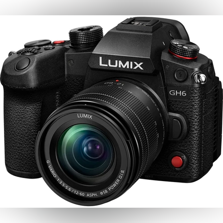 קיט מצלמת פנסוניק ללא מראה כולל עדשה Panasonic GH6 12-60mm