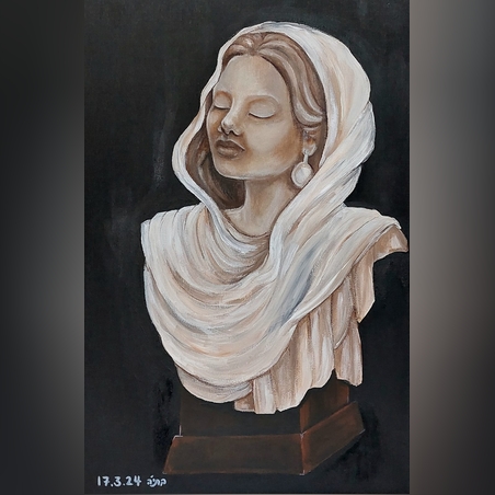 האם הגדולה - אקריל על קנבס