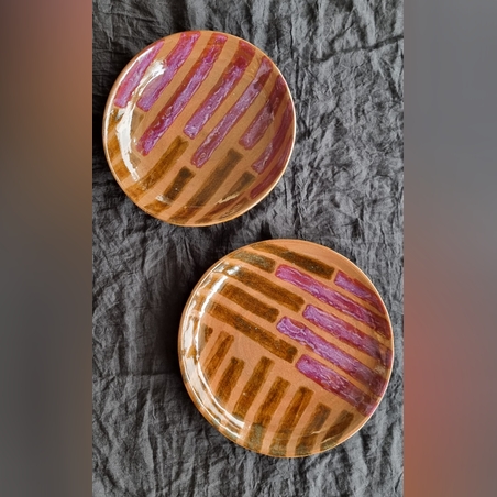 סט צלחת וקערה לקישוט או הגשה