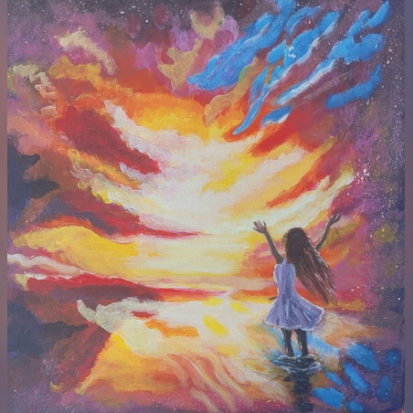 ציור אקריל על קנבס - תקווה